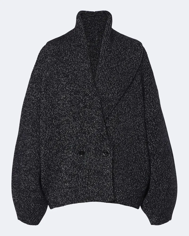Totême Cardigan aus einem Wollgemisch Schwarz