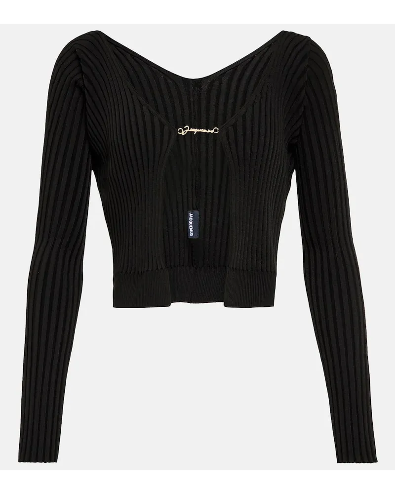 Jacquemus Cardigan La Maille Pralù Longue Schwarz