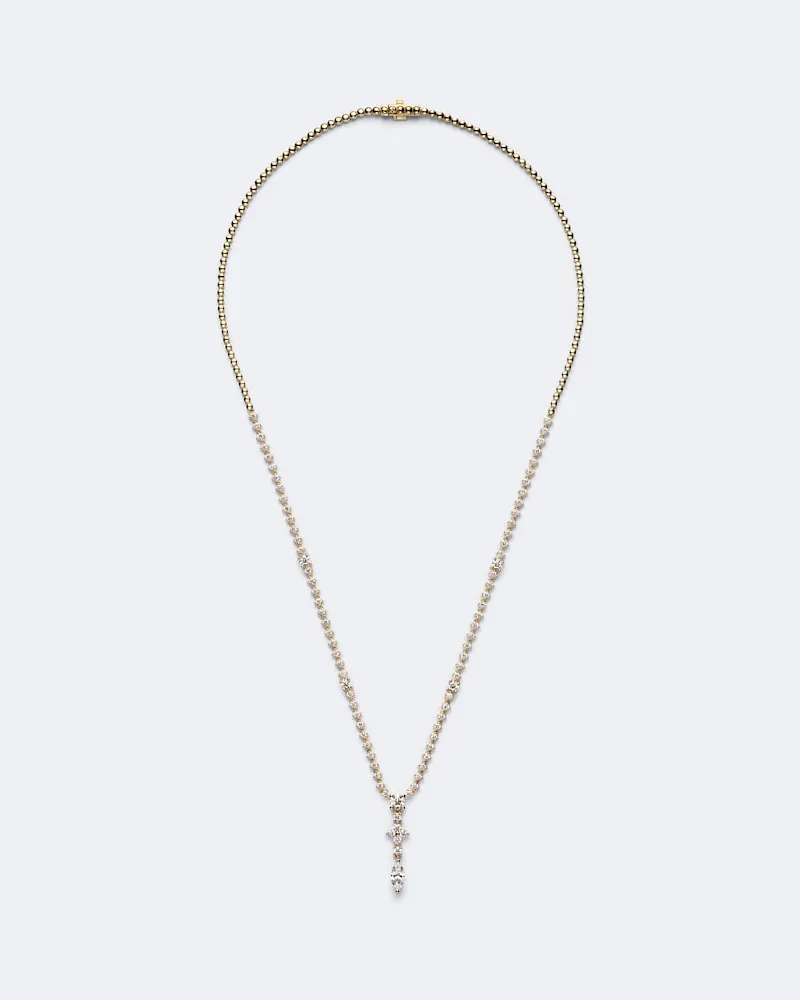 ANITA KO Halskette Vivi aus 18kt Gelbgold mit Diamanten Gold