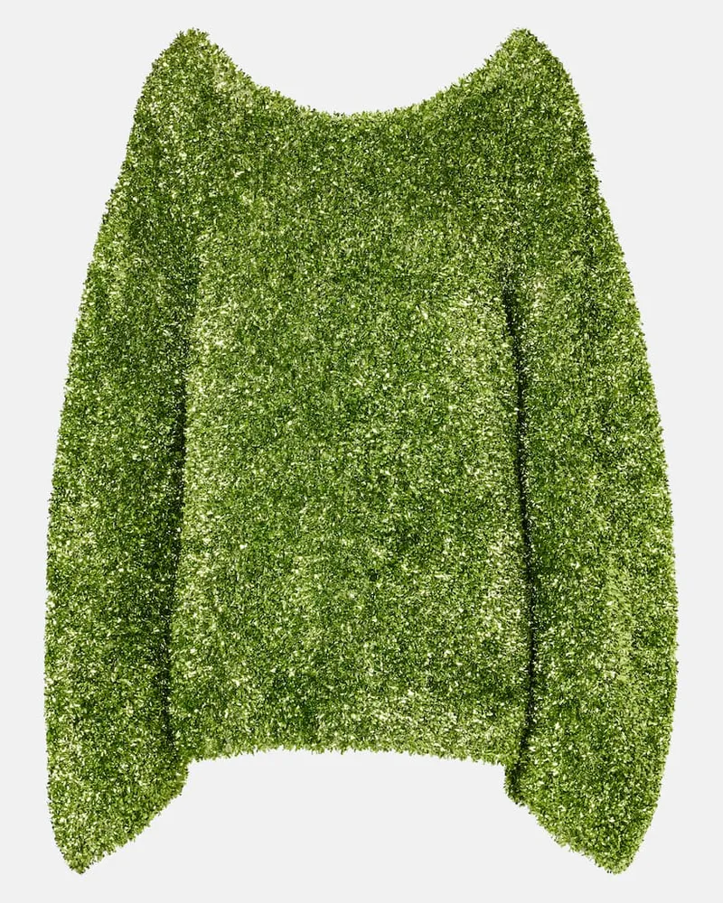 Dries van Noten Oversize-Pullover Grün