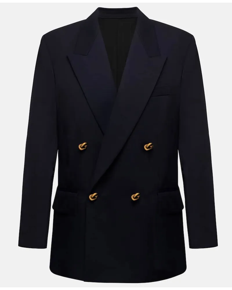 Bottega Veneta Blazer aus Wolle Blau