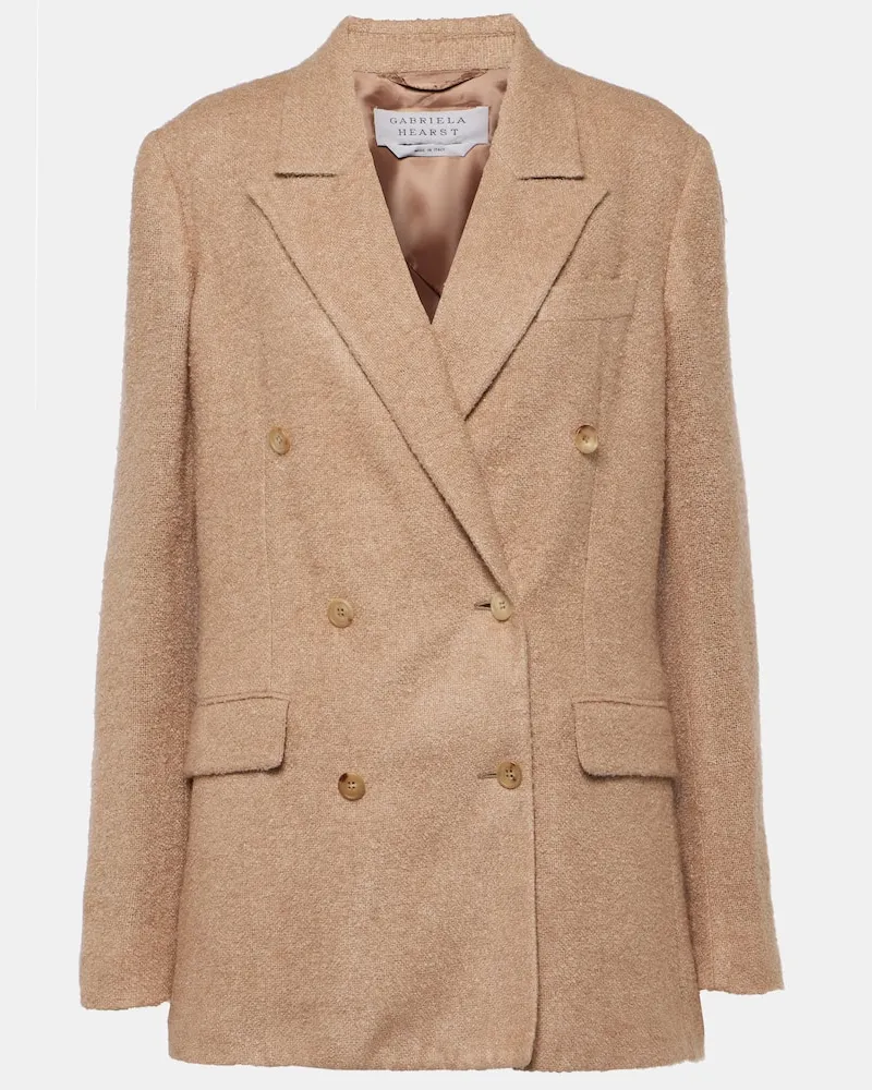 Gabriela Hearst Blazer Amergin aus Bouclé Braun