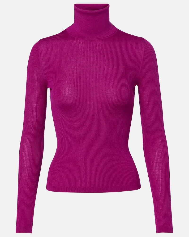 Saint Laurent Pullover aus Wolle, Kaschmir und Seide Pink