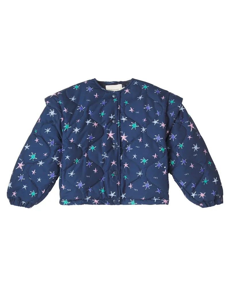 The New Society Wattierte Jacke Althea Blau