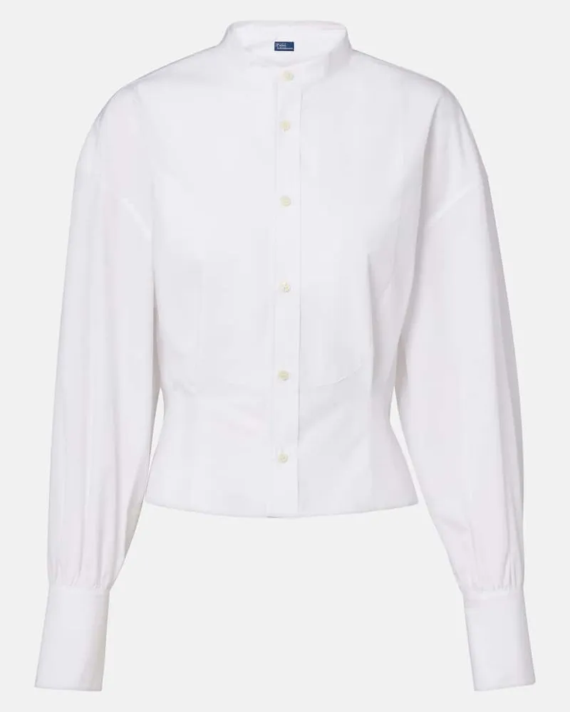 Ralph Lauren Hemd aus Baumwollpopeline Weiß