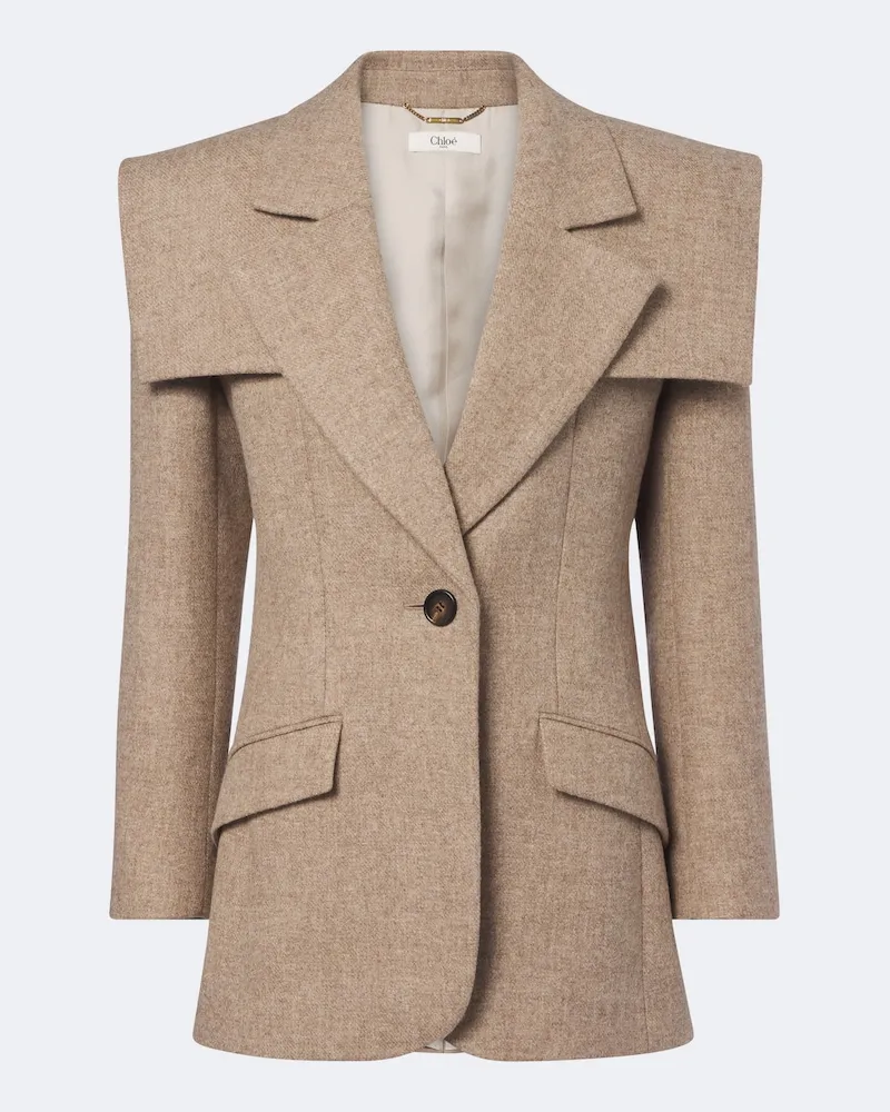 Chloé Chloé Blazer aus Wolle Beige