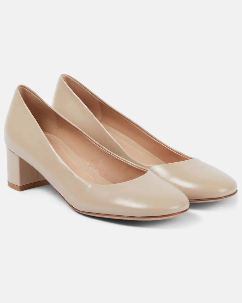 Gianvito Rossi Pumps aus Leder Neutral