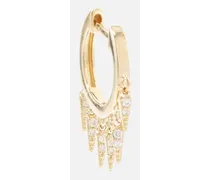 Ohrringe Fringe Huggie aus 14kt Gelbgold mit Diamanten