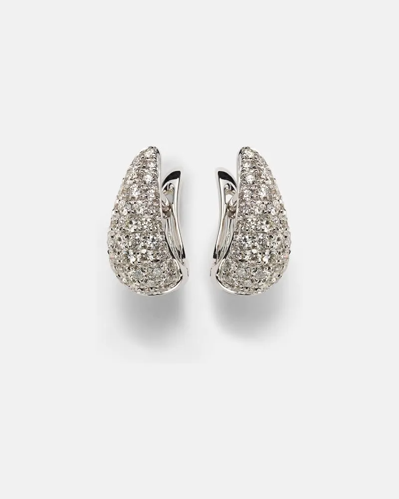 ANITA KO Ohrringe Claw aus 18kt Weißgold mit Diamanten Silber