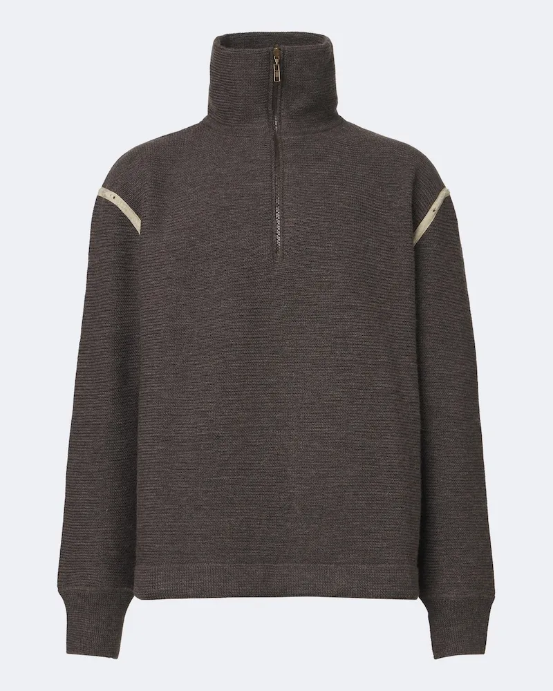 Maison Margiela Distressed Pullover aus Wolle Braun