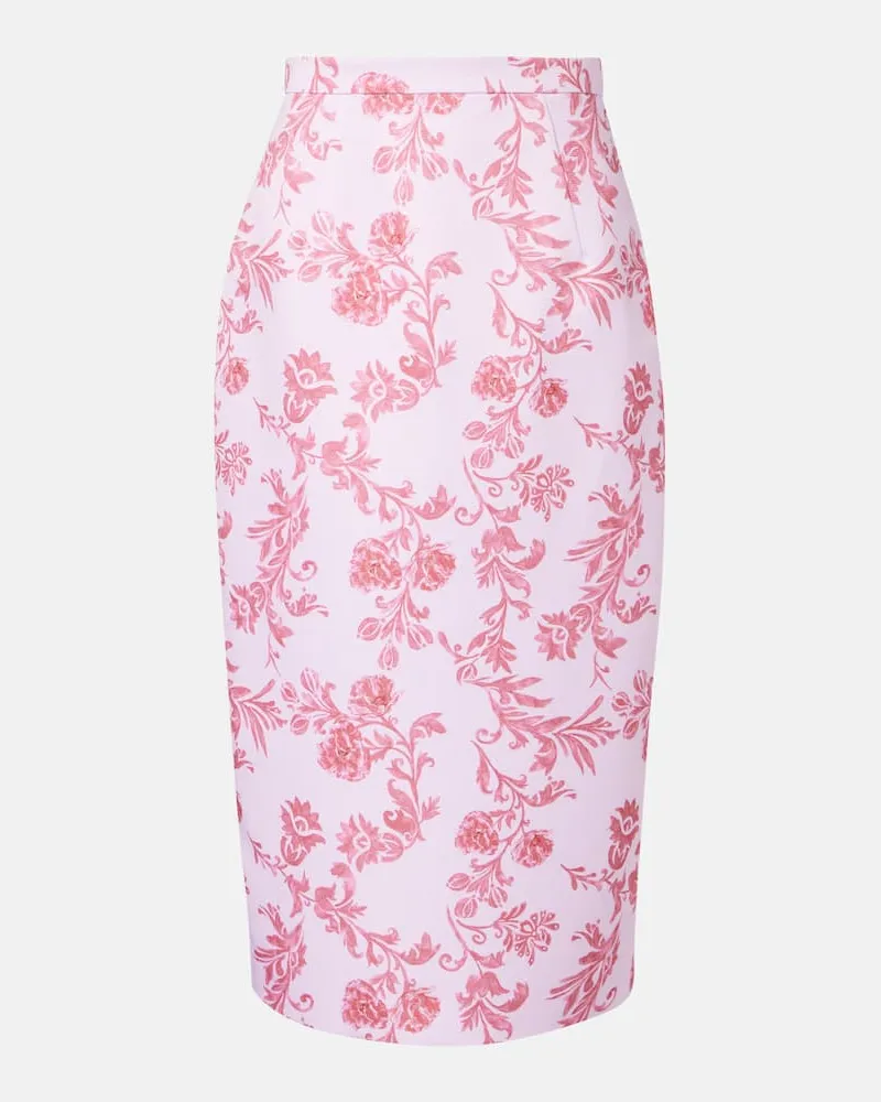 EMILIA WICKSTEAD Bleistiftrock Lorelei aus Faille Rosa