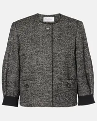 Max Mara Jacke Gattini aus Boucle Schwarz