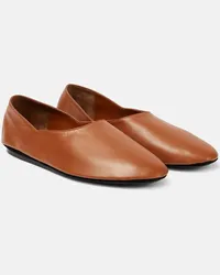 Jil Sander Ballerinas aus Leder Braun