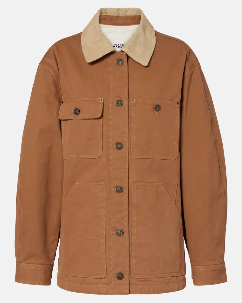 Isabel Marant Blouson Ninon aus Baumwolle Braun