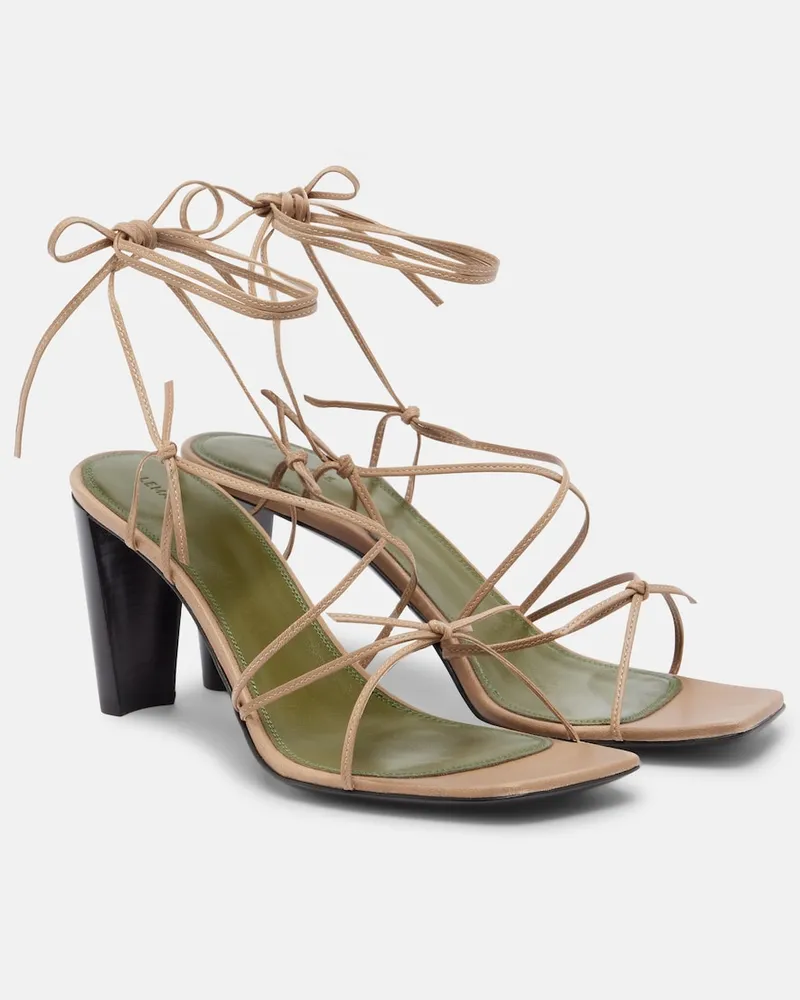 Christophe Lemaire Sandalen Mignons aus Leder Beige