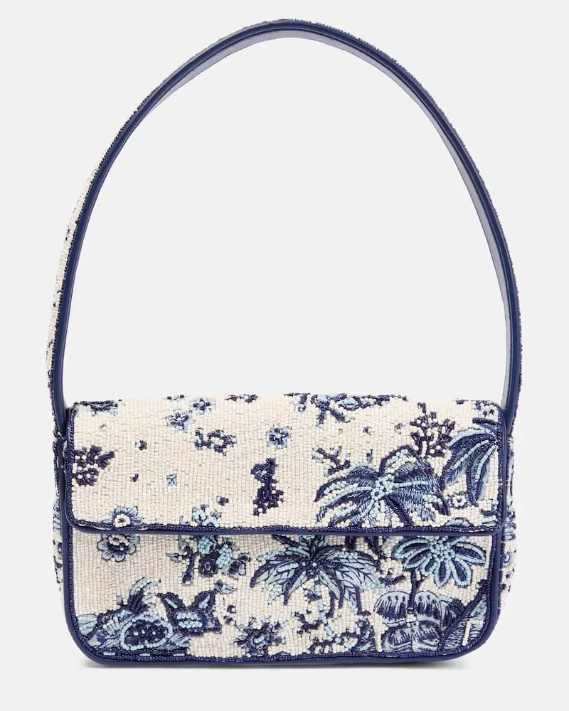 STAUD Verzierte Schultertasche Tommy Multicolor
