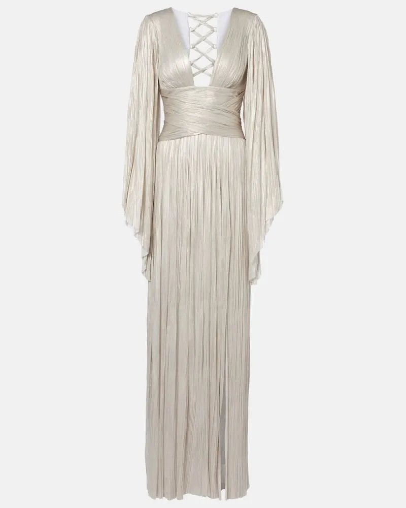 Maria Lucia Hohan Robe aus Seide Silber