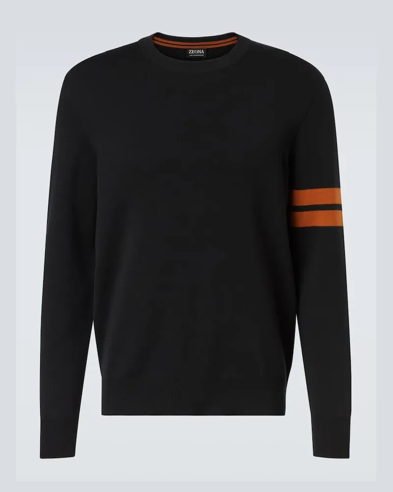 Ermenegildo Zegna Pullover aus Wolle Schwarz