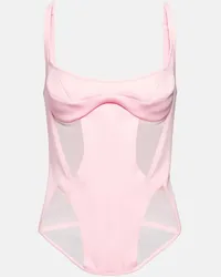 Thierry Mugler Bustier-Top Pink