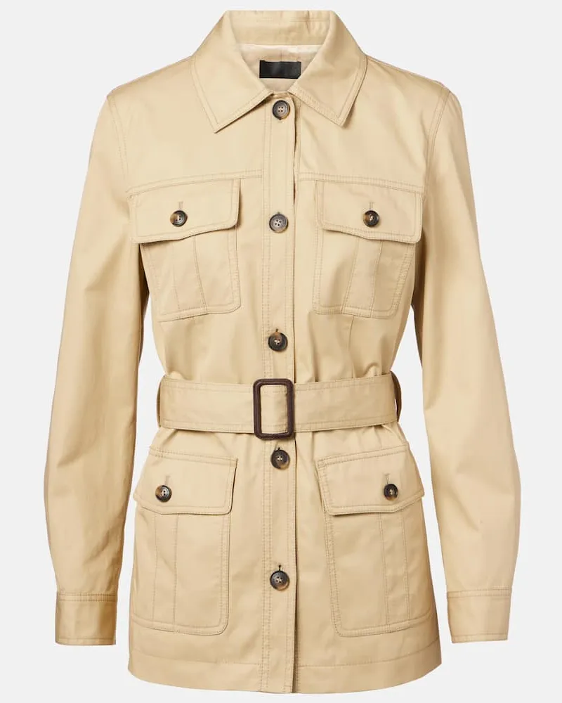 Nili Lotan Jacke Mila aus Baumwolle Grã¼n