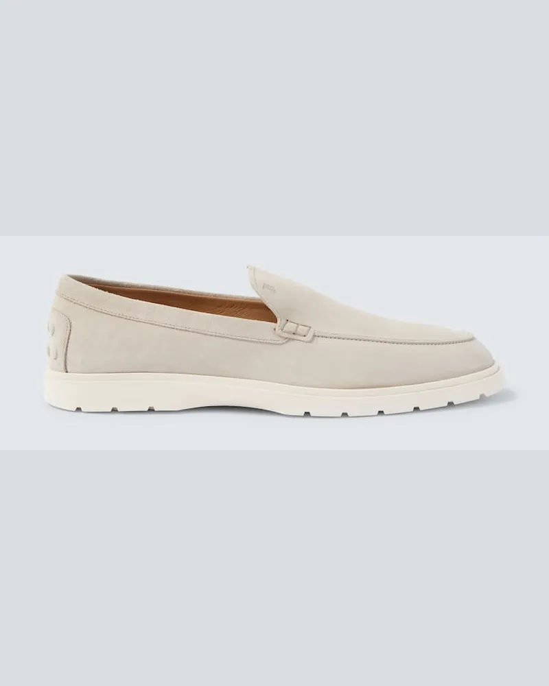 TOD'S Mokassins aus Veloursleder Beige