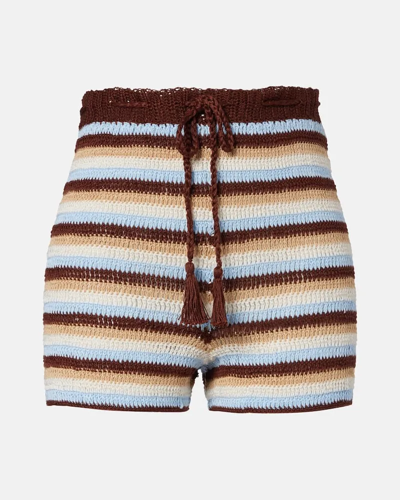 Anna Kosturova Shorts aus Baumwolle Multicolor