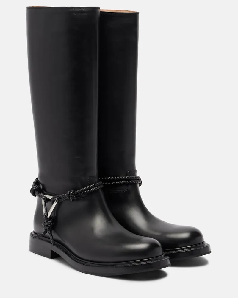 Bottega Veneta Stiefel aus Leder Schwarz
