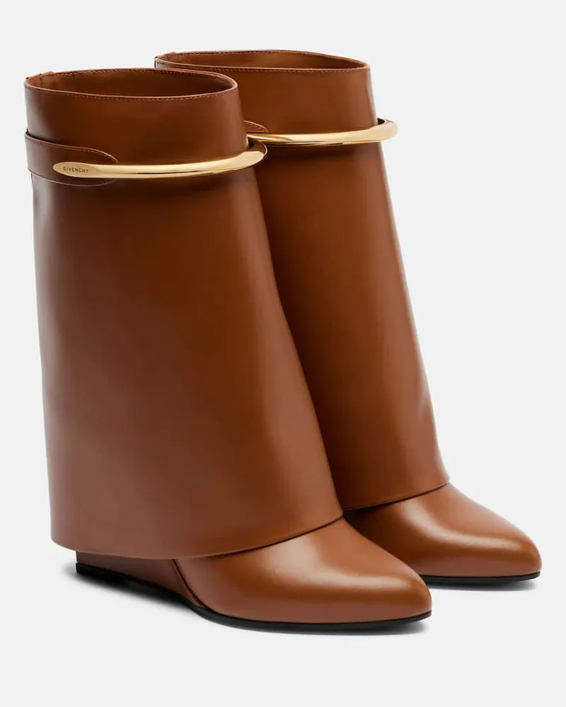 Givenchy Stiefel Shark 95 aus Leder Braun