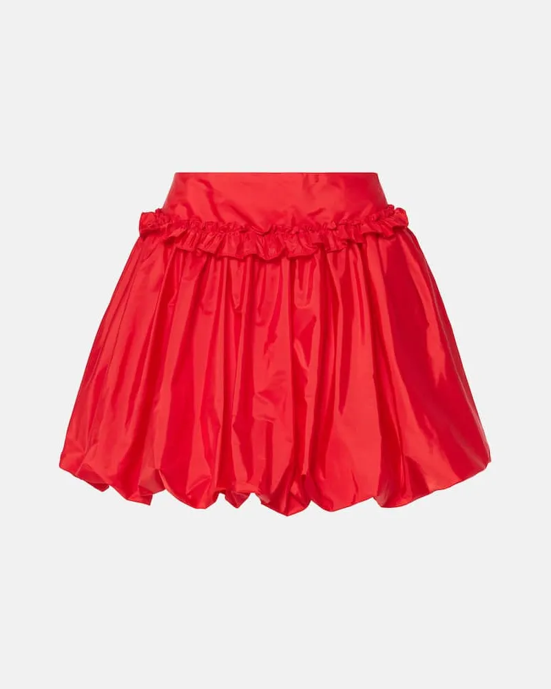 Simone Rocha Minirock aus Taft Rot