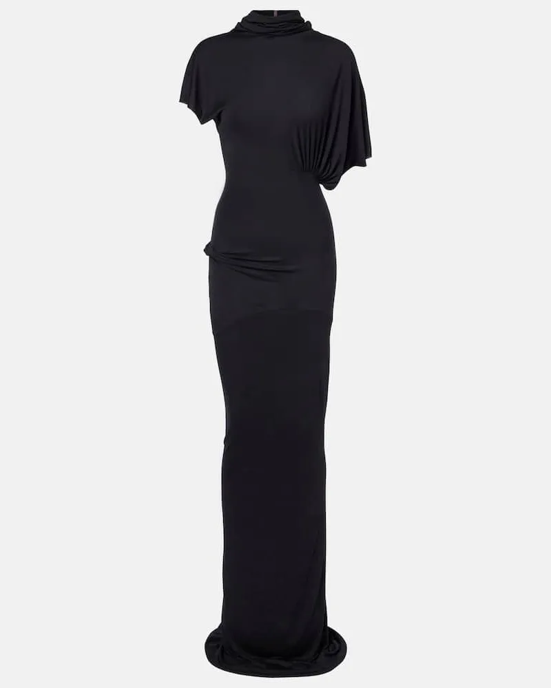 Rick Owens Robe Lilith aus Jersey Schwarz