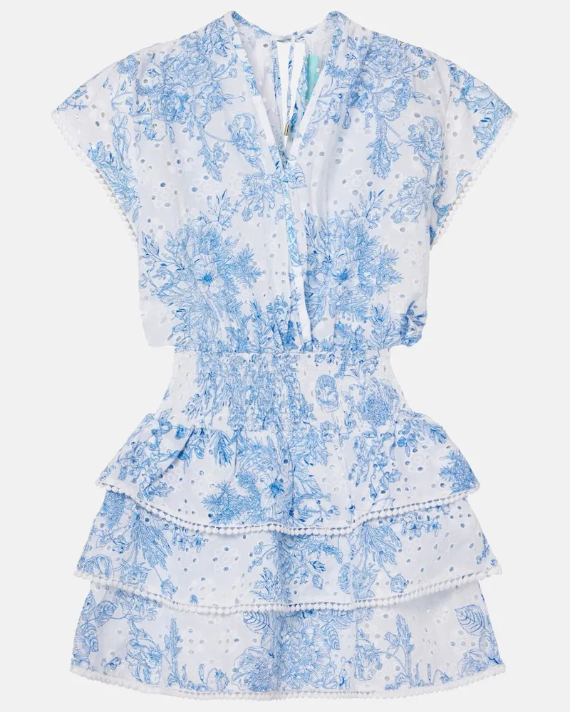 Melissa Odabash Minikleid Jess aus Baumwolle Weiß