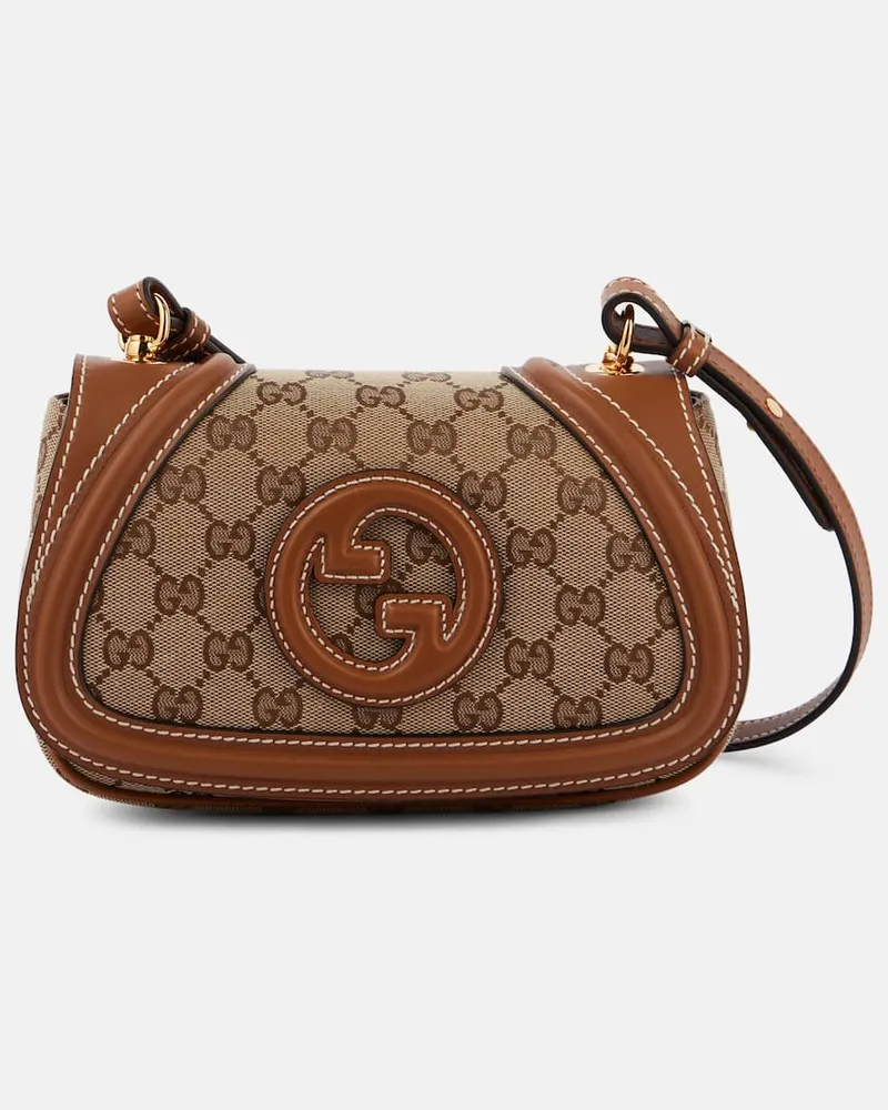 Gucci Schultertasche Gucci Blondie GG Mini mit Leder Beige