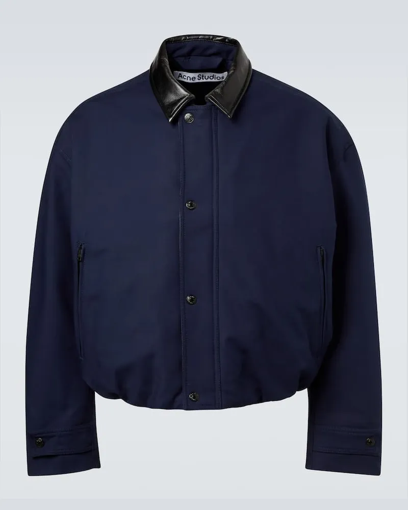 Acne Studios Jacke aus Baumwoll-Twill Blau