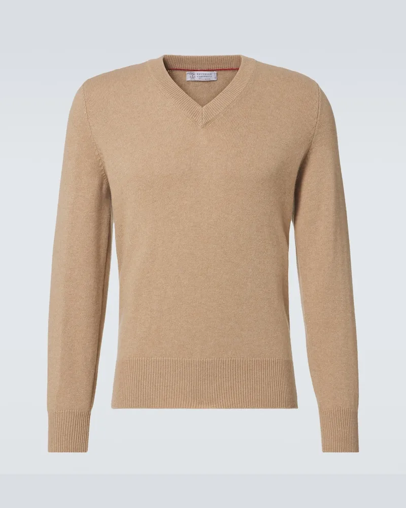 Brunello Cucinelli Pullover aus Kaschmir Braun