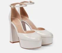 Plateau-Pumps Hilary aus Lackleder