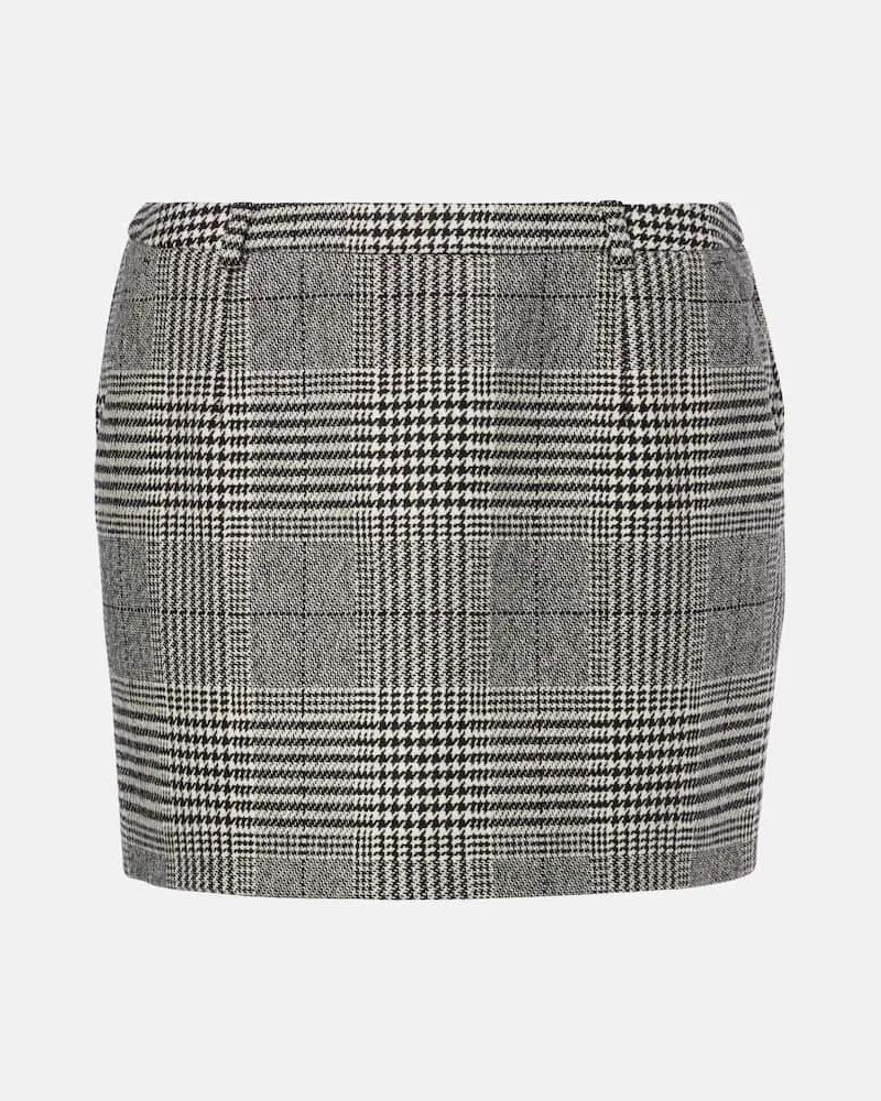Dolce & Gabbana Minirock aus Wolle und Kaschmir Schwarz