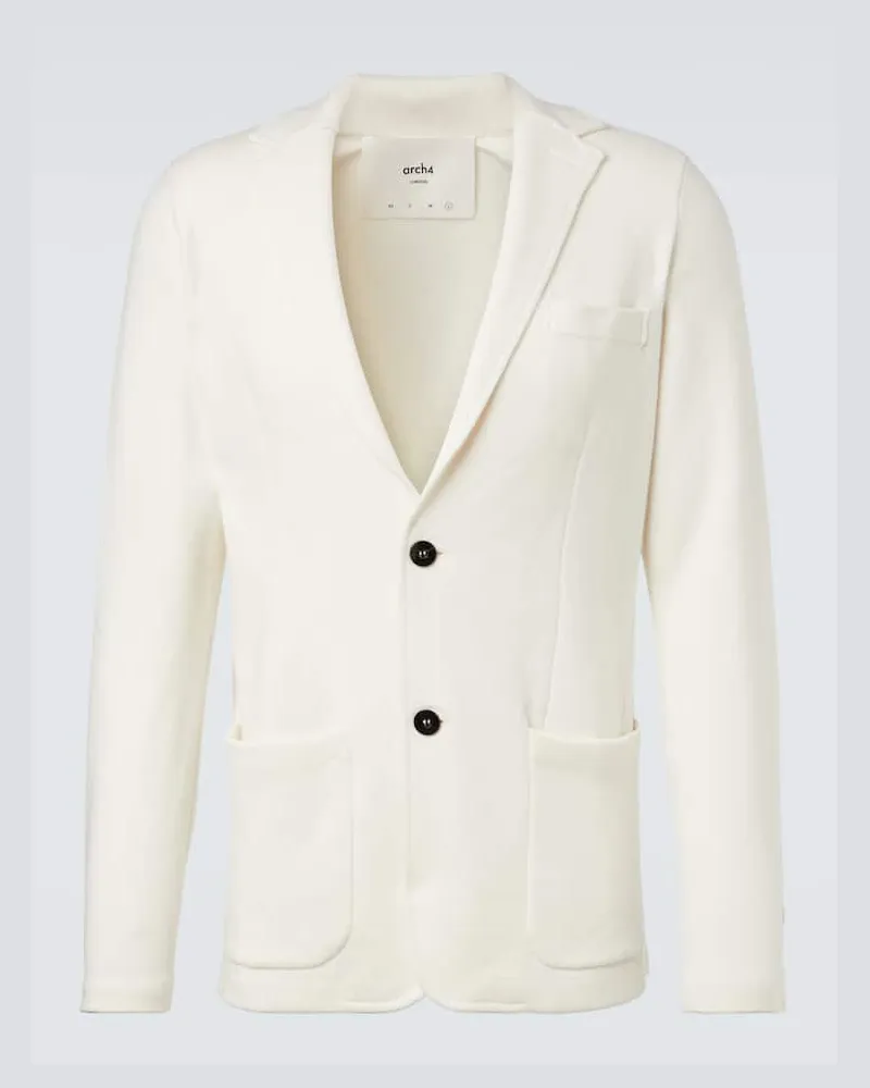 arch4 Blazer Mr Poole aus Wolle und Kaschmir Weiß