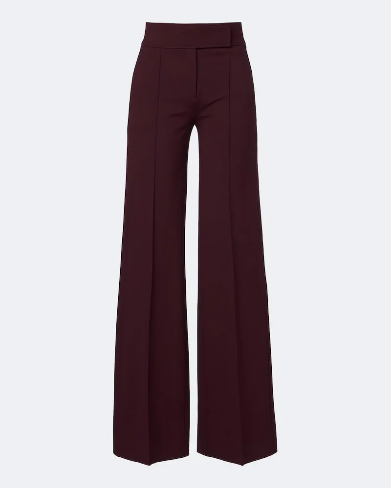 Dorothee Schumacher Weite Hose Emotional Essence aus Jersey Burgunderrot