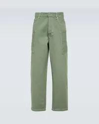 Kenzo Low-Rise Wide-Leg Jeans Gruen