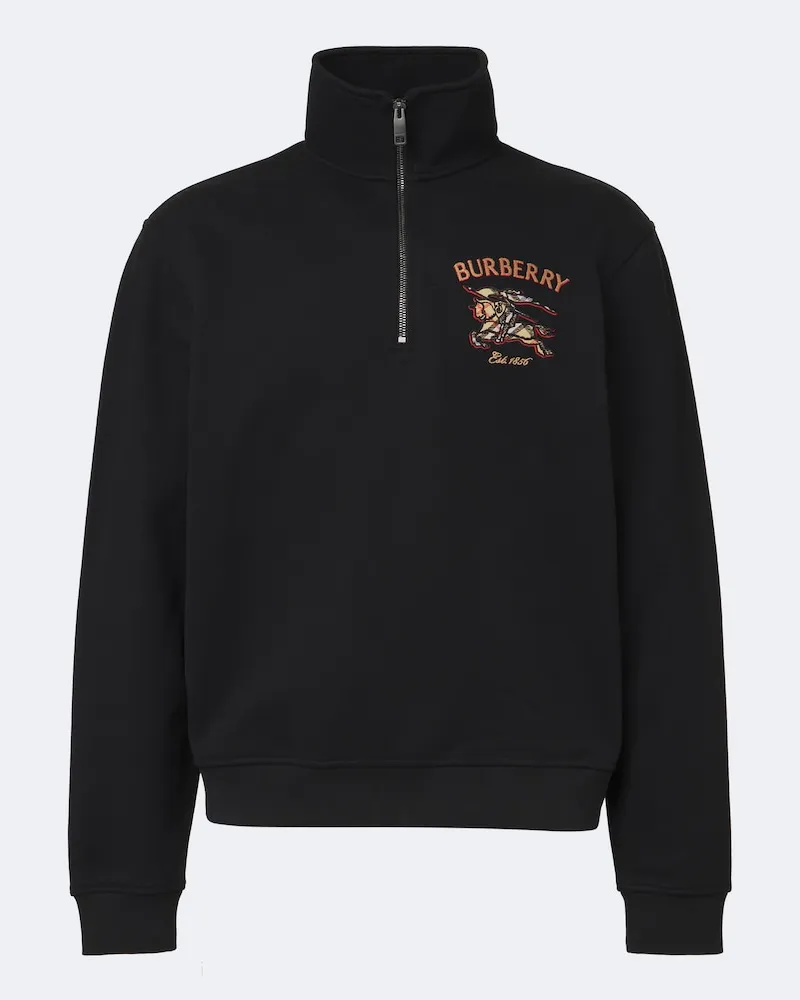Burberry Pullover EKD aus Baumwoll-Jersey Schwarz