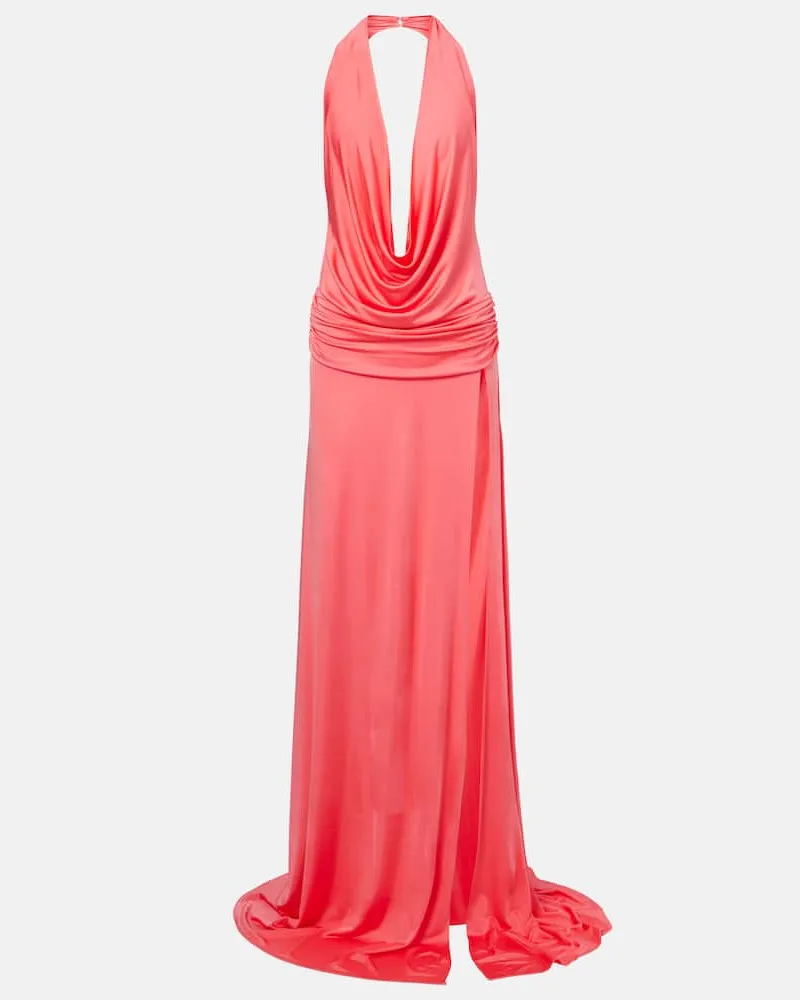 The New Arrivals Ilkyaz Ozel Robe Tanit aus Satin Rosa