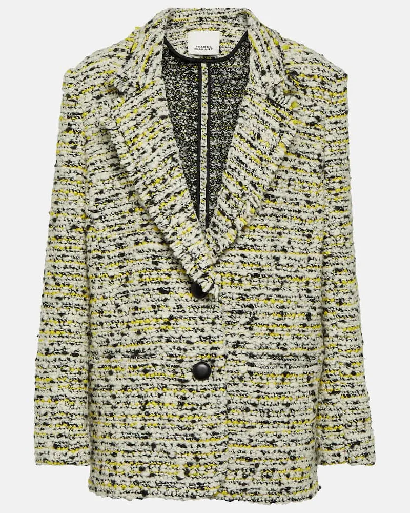Isabel Marant Blazer Etienne aus einem Wollgemisch Weiß