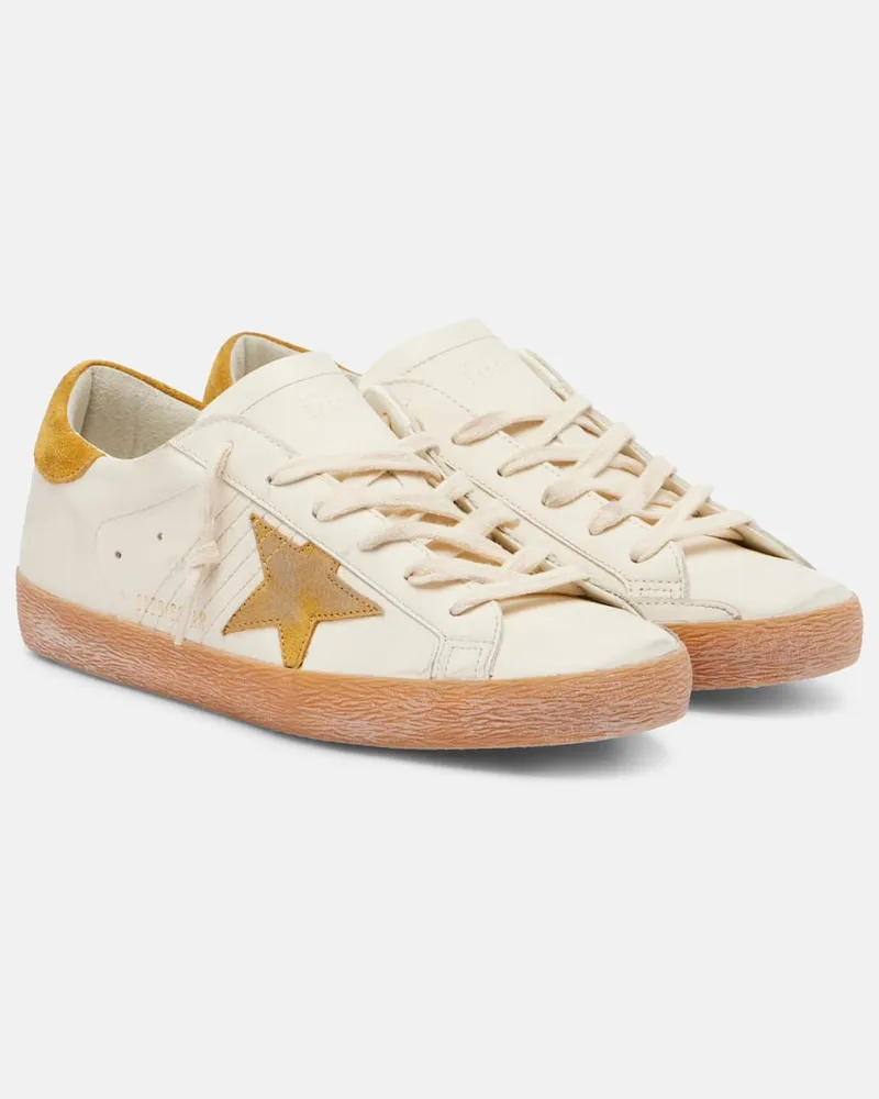 Golden Goose Sneakers Super Star aus Leder Beige