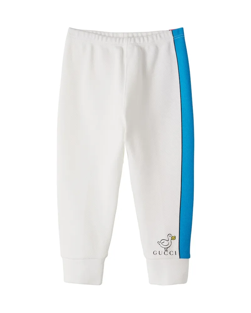 Gucci Jogginghose aus einem Baumwollgemisch Weiß