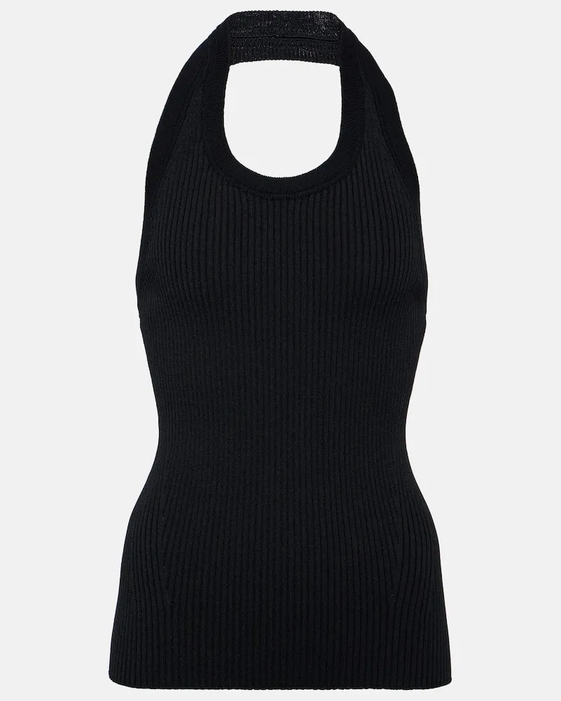 Proenza Schouler Top Gloria aus Rippstrick Schwarz