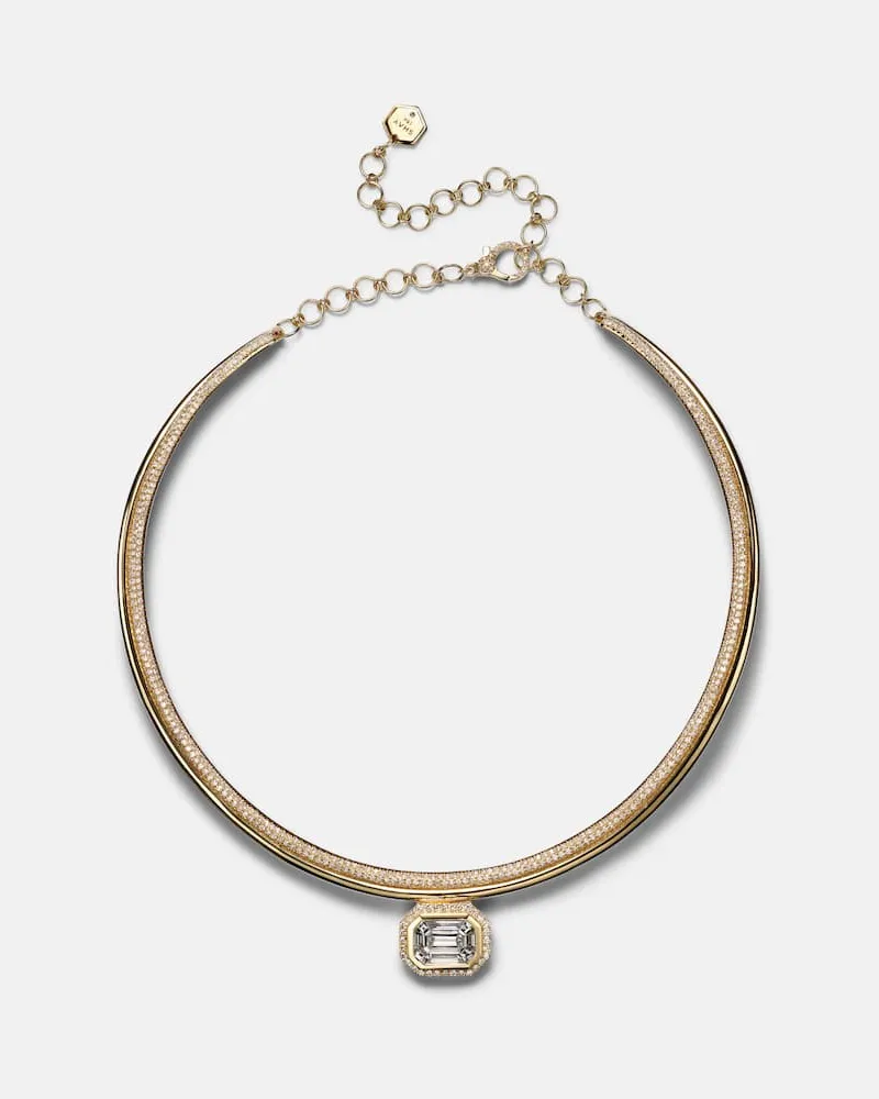 SHAY Choker aus 18kt Gelbgold mit Diamanten Gold