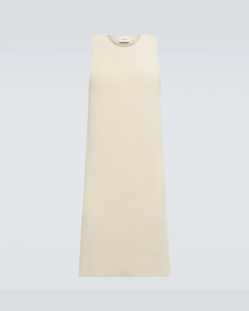 Nanushka Top Zeno aus einem Baumwollgemisch Neutral