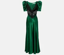 Cocktailkleid aus Seide mit Spitze