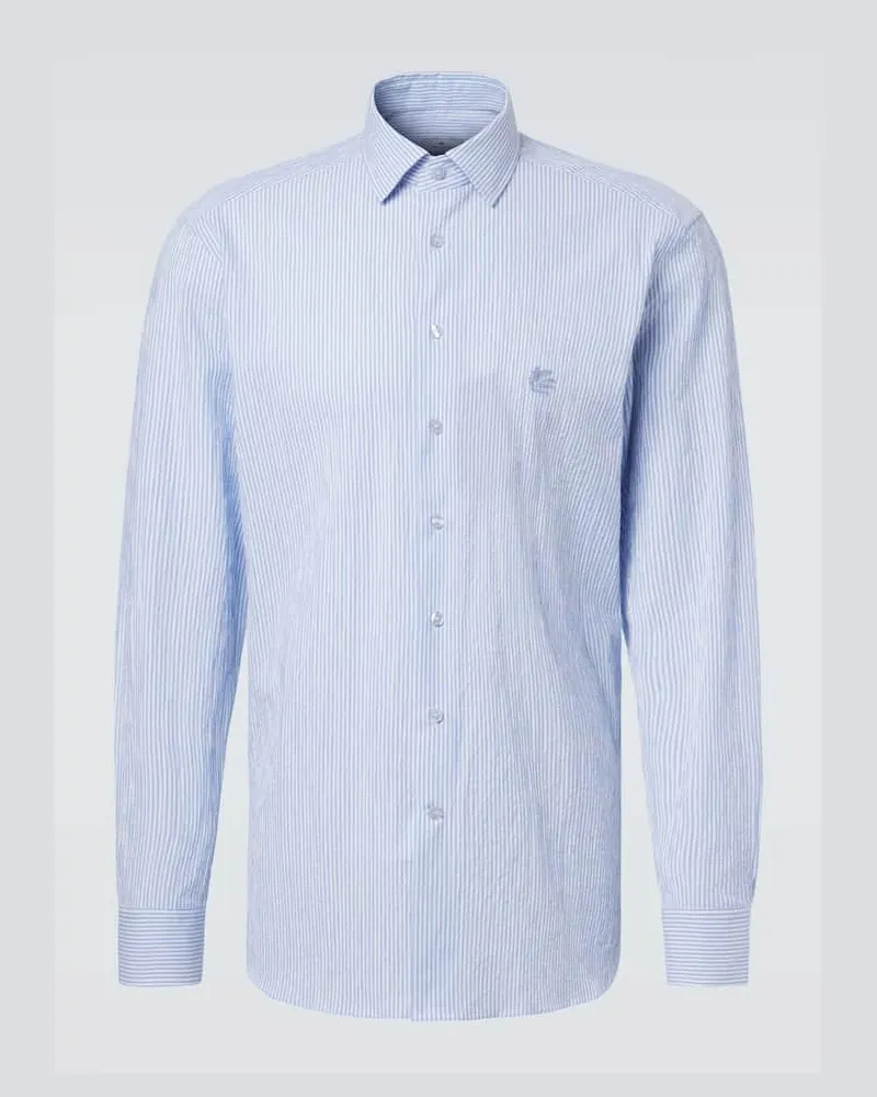 Etro Hemd Roma aus Baumwolle Blau