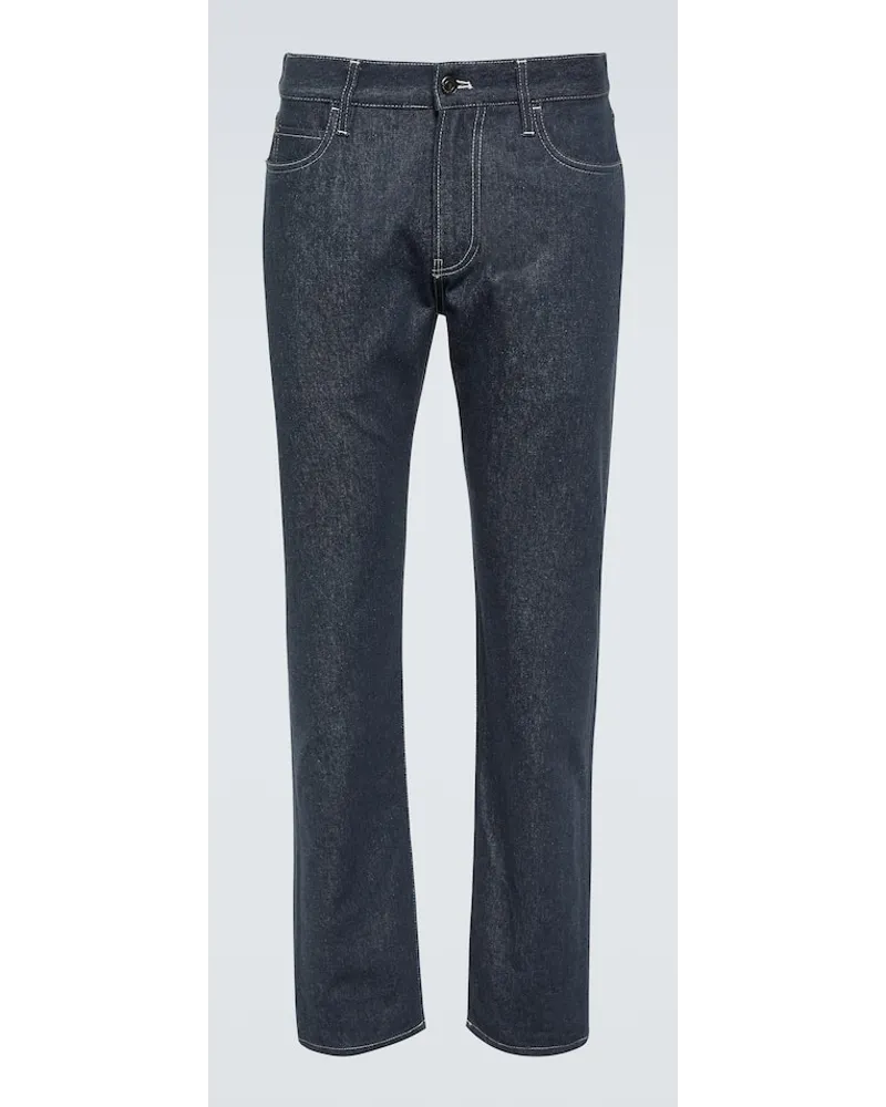 Loro Piana Straight Jeans Quarona Blau